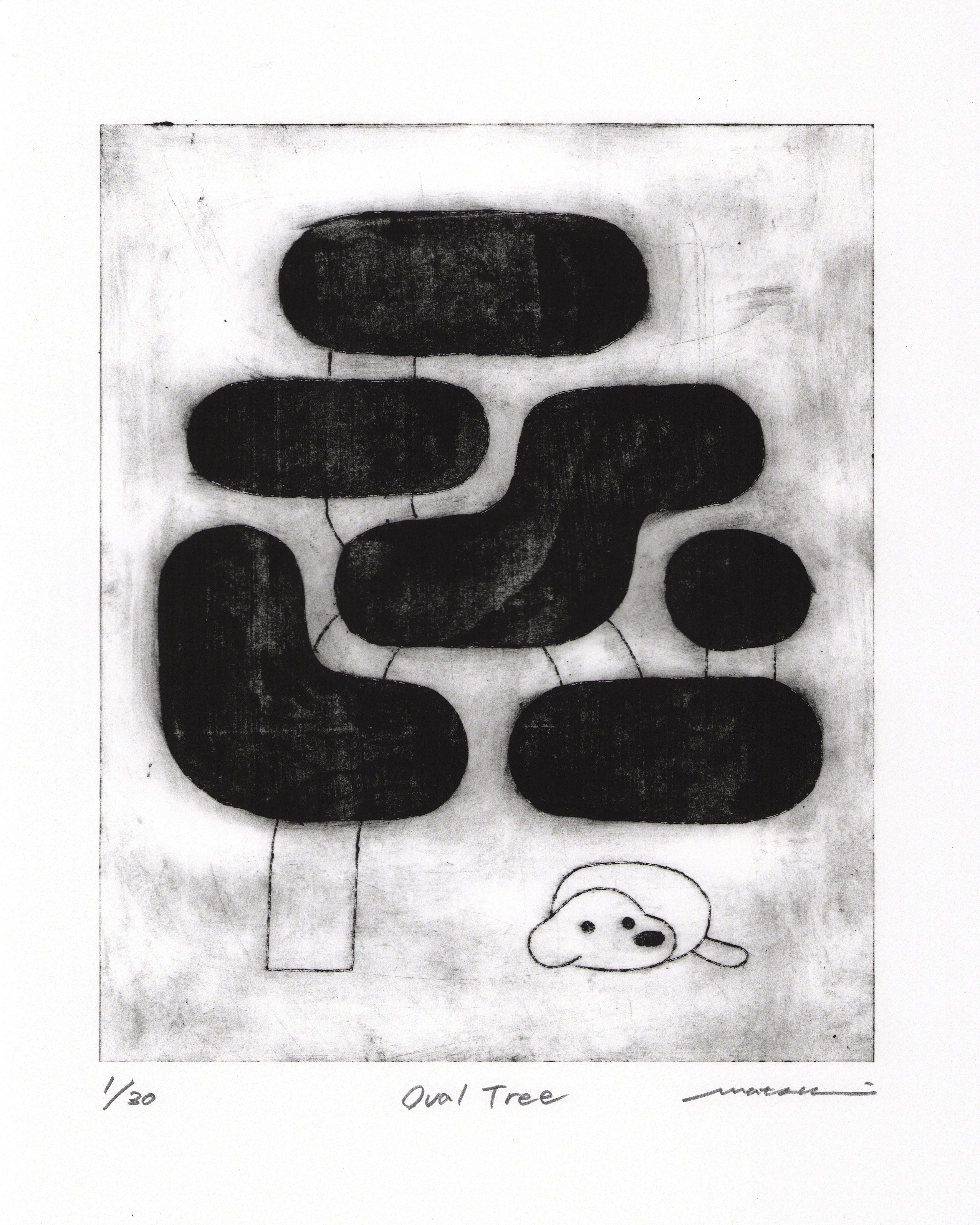 matsui  ジークレー作品　Oval Tree